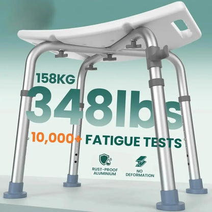 Padded Shower Stool with Shower Head Holder