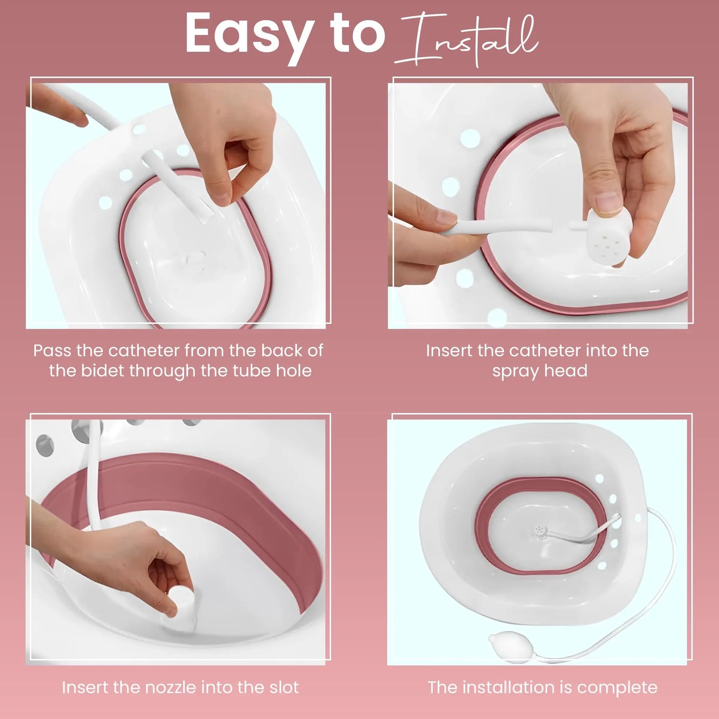 Sitz Bath for Toilet - Hemorrhoid Relief, Postpartum Care & Personal Hygiene Joey&Viggy