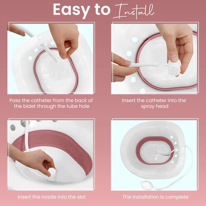 Sitz Bath for Toilet - Hemorrhoid Relief, Postpartum Care & Personal Hygiene Joey&Viggy