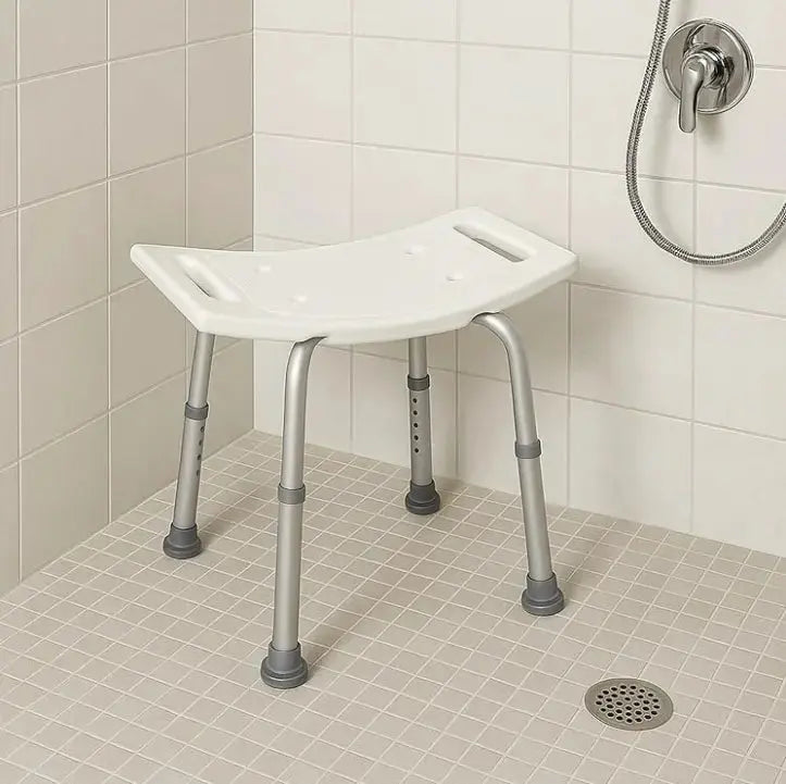 Non-Slip Light Weight with Adjustable Height Shower Stool Joey&Viggy