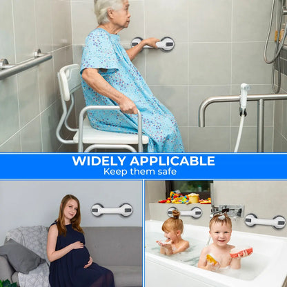 Suction Grab Rail For Bathroom 30 cm Max Hold 100 kg Pack of 2 EldyCare