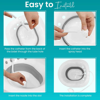 Sitz Bath for Toilet - Hemorrhoid Relief, Postpartum Care & Personal Hygiene EldyCare
