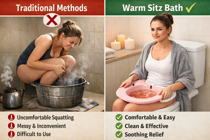 Sitz Bath For Toilet - Hemorrhoids Treatment & Postpartum Essentials EldyCare